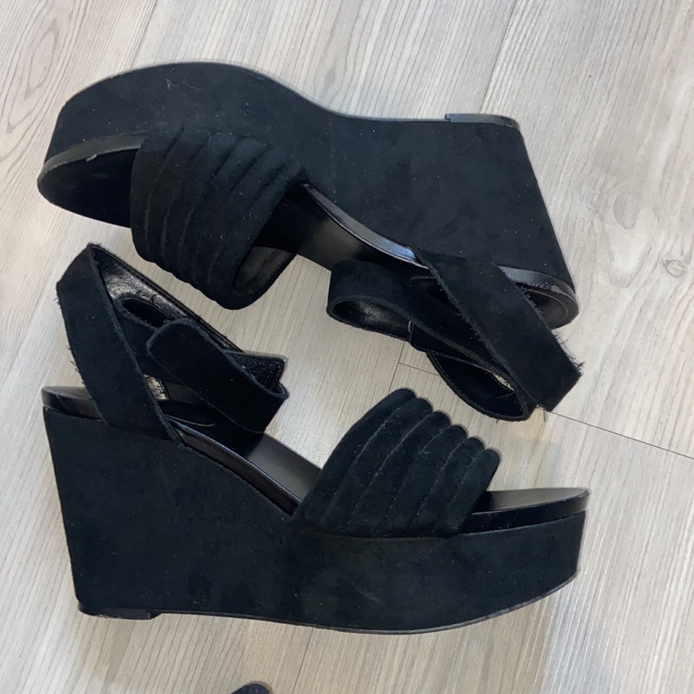 Black Vince camuto wedge sandal - Picture 8 of 11